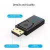 Vention DisplayPort konektor samec na HDMI konektor samica adaptér čierny DP HDMI zlaté kontakty