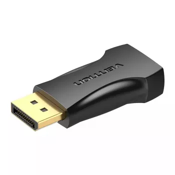 DisplayPort na HDMI adaptér Vention HBOB0, DisplayPort konektor samec na HDMI konektor samica, čierny, zlaté kontakty