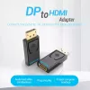 DisplayPort na HDMI adaptér Vention HBKB0 – DP konektor samec na HDMI konektor samica, čierny, zlaté kontakty