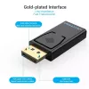 DisplayPort na HDMI adaptér Vention HBKB0 – DP konektor samec na HDMI konektor samica, čierny, zlaté kontakty