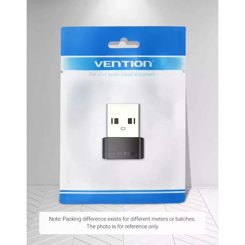 USB adaptér Vention CDWB0 USB 2.0 konektor samec na USB-C konektor samica čierny PVC