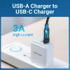USB adaptér Vention CDWB0 USB 2.0 konektor samec na USB-C konektor samica čierny PVC