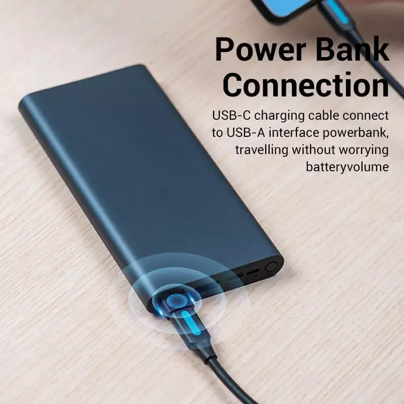 USB adaptér Vention CDWB0 USB 2.0 konektor samec na USB-C konektor samica čierny PVC
