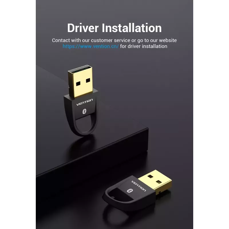 USB Bluetooth 5.0 adaptér Vention CDSB0 čierny
