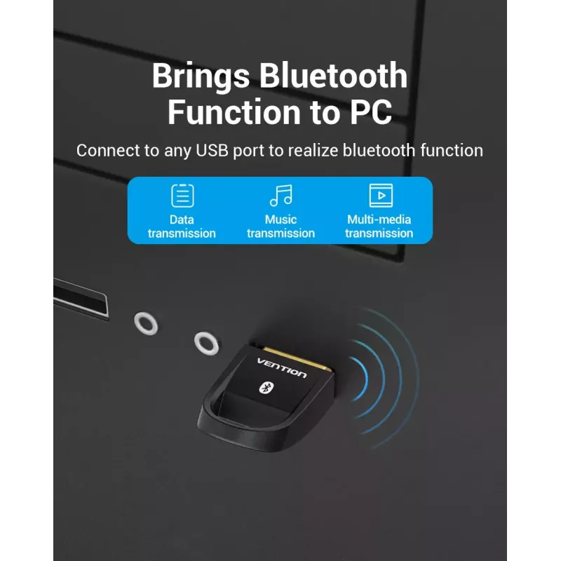 USB Bluetooth 5.0 adaptér Vention CDSB0 čierny