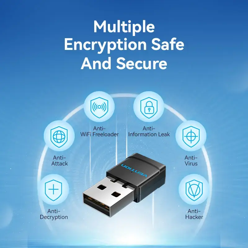 Vention KDSB0 USB Wi-Fi adaptér, dvojpásmový 2,4G/5G