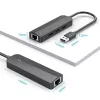 USB 2.0 hub Vention 3-portový s 100M Ethernet adaptérom, USB 2.0 host, 4 porty, čierny