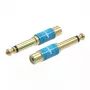 Audio adaptér Vention VDD-C03 — 6,5mm (konektor samec) na Cinch (konektor samica), zlaté kontakty, modrý