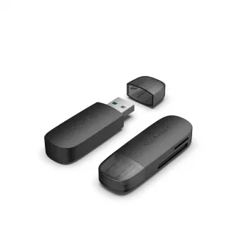 Vention 2-in-1 USB 3.2 Gen 1 (USB 3.0) čítačka kariet — SD & MicroSD, čierna, kompaktná