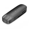 Vention 2-in-1 USB 3.0 A čítačka kariet SD+TF, USB 3.2 Gen 1, 5000 Mbit/s, čierna