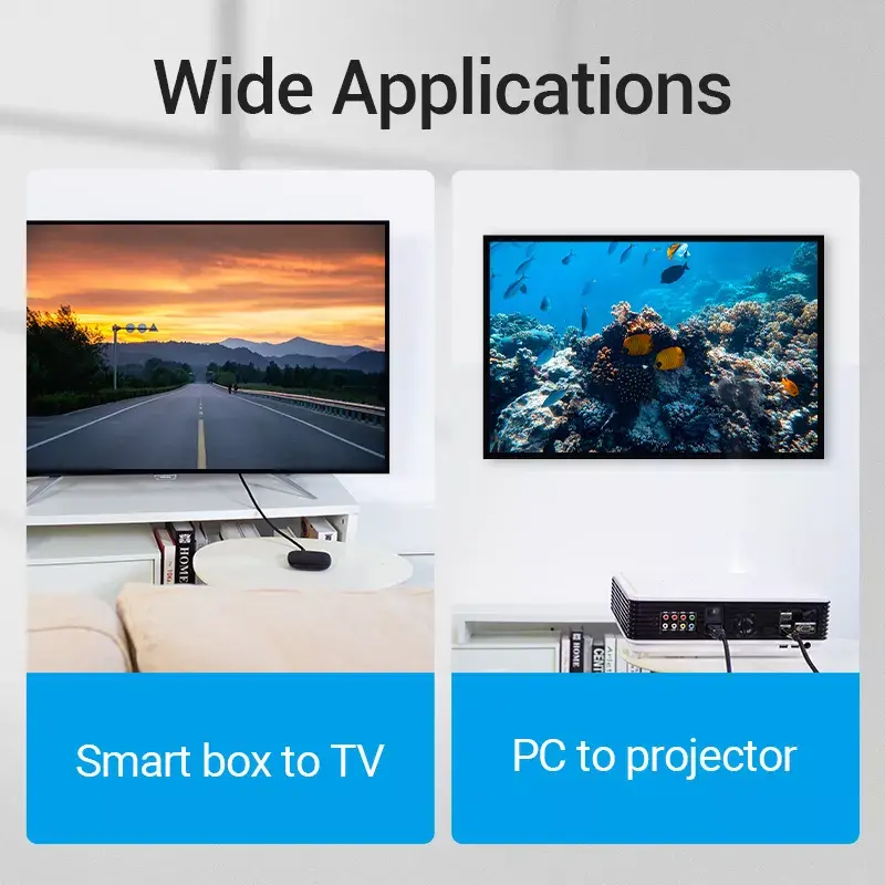 Vention 8K HDMI kábel 2m čierny 48 Gbit/s HDMI 2.1