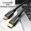 Vention 8K HDMI kábel 2m čierny 48 Gbit/s HDMI 2.1