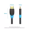Vention HDMI kábel 0,75 m čierny HDMI 2.0 18 Gbit/s konektor samec na samec