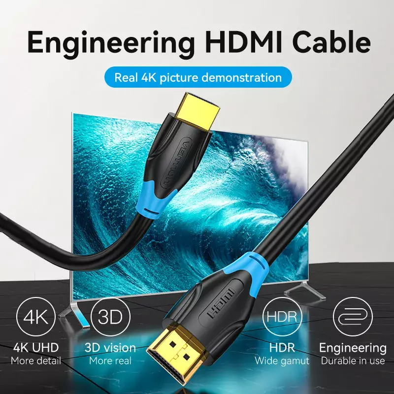 Vention AACBH kábel HDMI, 2 m, čierny