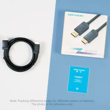 Vention kábel DP na HDMI 1,5 m čierny DisplayPort HDMI 1,5 m