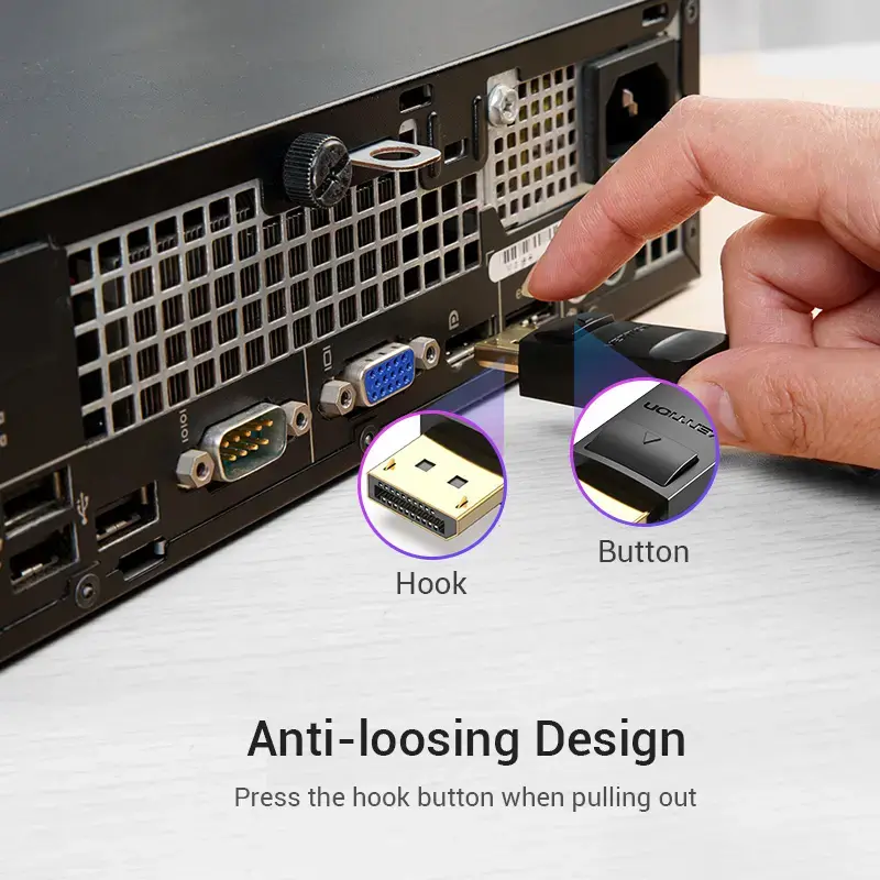 Vention kábel DP na HDMI 1,5 m čierny DisplayPort HDMI 1,5 m