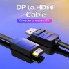 Vention kábel DP na HDMI 1,5 m čierny DisplayPort HDMI 1,5 m
