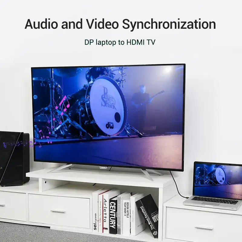 Vention kábel DP na HDMI 1,5 m čierny DisplayPort HDMI 1,5 m