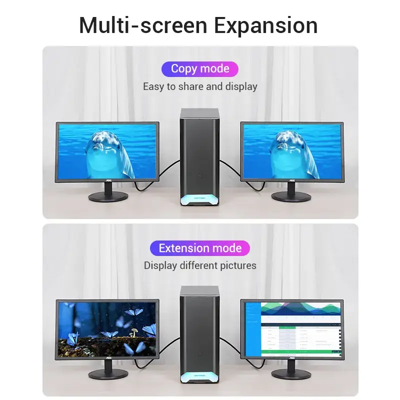 Vention kábel DP na HDMI 1,5 m čierny DisplayPort HDMI 1,5 m