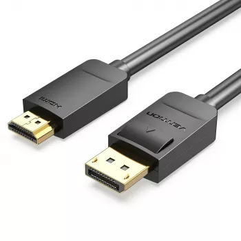 Vention kábel DP na HDMI 1,5 m čierny DisplayPort HDMI 1,5 m