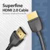 Vention prenosný HDMI kábel 1M čierny 2.0 18 Gbit/s