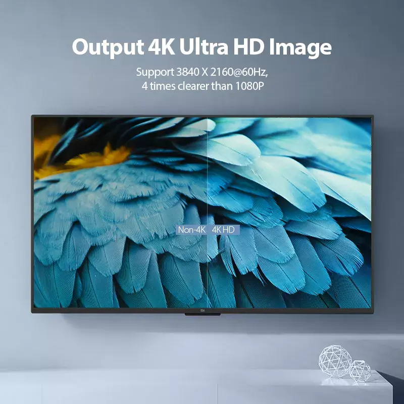 Vention prenosný HDMI kábel 3M čierny HDMI 2.0 18 Gbit/s