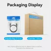 DisplayPort kábel, konektor samec-konektor samec, Vention, 1,5 m, 4K HD, čierny, priemer 6 mm
