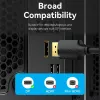 DisplayPort kábel, konektor samec-konektor samec, Vention, 1,5 m, 4K HD, čierny, priemer 6 mm