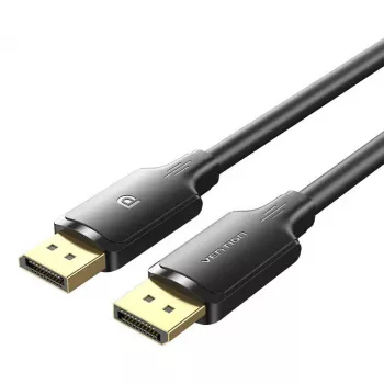 DisplayPort kábel Vention HAKBI — DisplayPort na DisplayPort, 3 m, čierny