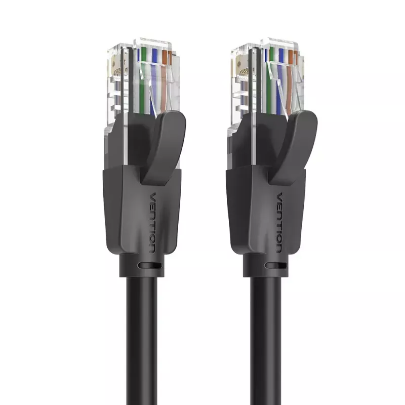 Vention Cat.6 UTP patch kábel 0,5 m čierny RJ-45 1000 Mbit/s