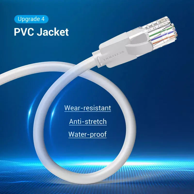 Sieťový kábel Vention Cat.6 UTP patch kábel RJ-45 1,5 m sivý