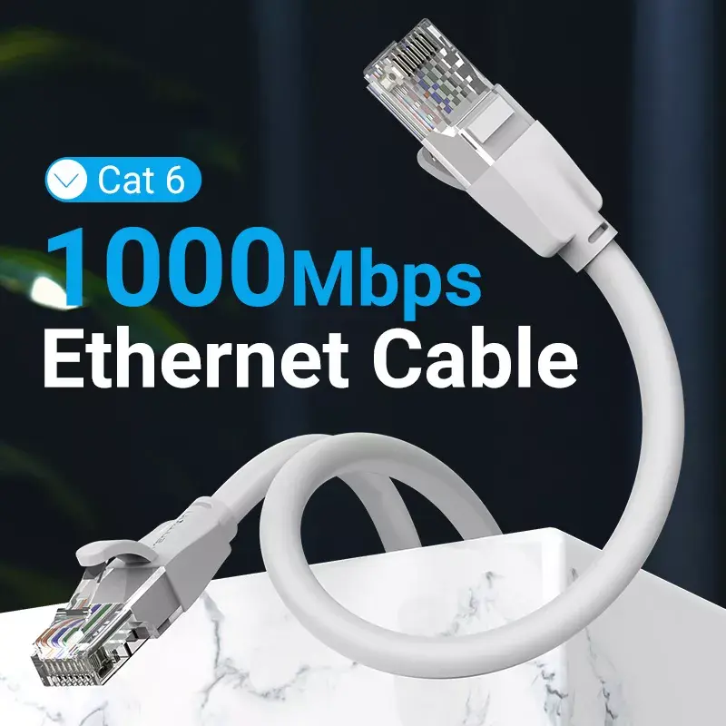 Sieťový kábel Vention Cat.6 UTP patch kábel RJ-45 1,5 m sivý
