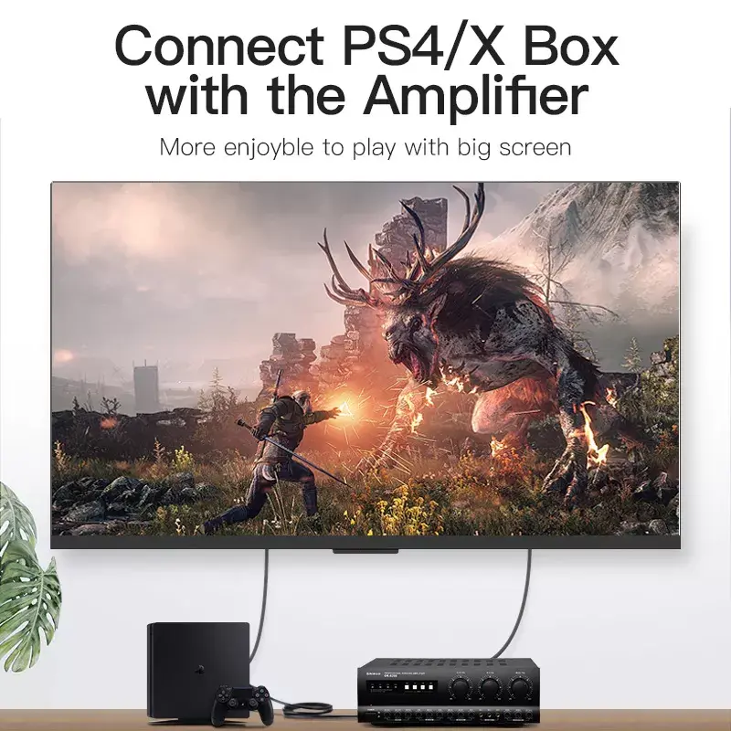 Optický audio kábel Vention 2M čierny TOSLINK konektor samec na konektor samec