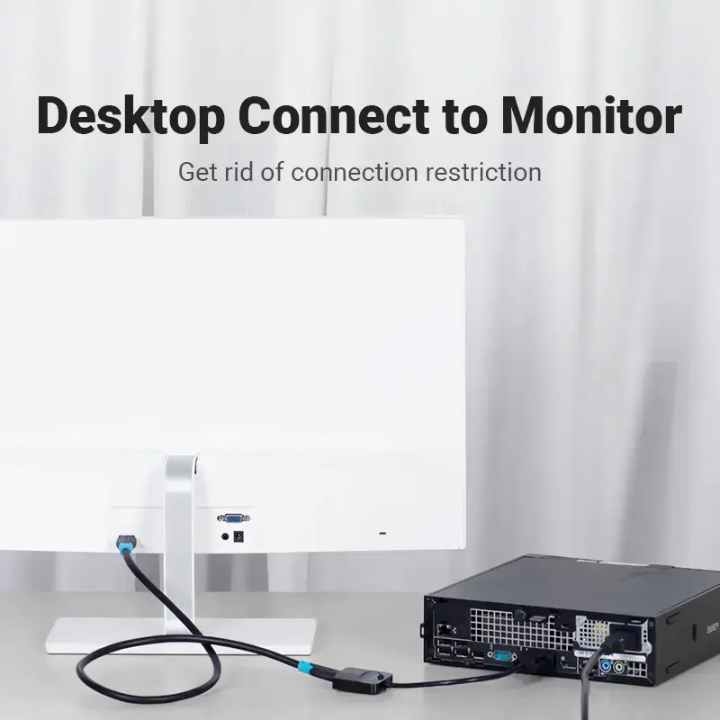 Konvertor VGA na HDMI Vention 0,15 m čierny VGA HDMI Micro-USB audio