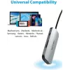 Dokovacia stanica Vention USB-C na HDMI USB 3.0x3 SD TF PD 100W sivá