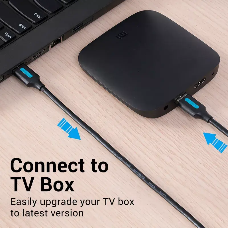 Vention COJBH kábel USB 2.0, USB-A samec – USB-A samec, 2 m, 2 A, čierny