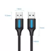 Vention COJBH kábel USB 2.0, USB-A samec – USB-A samec, 2 m, 2 A, čierny