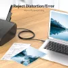 Kábel USB 2.0 A samec na B samec 3 m — Vention — čierny PVC, 480 Mbit/s, 2 A