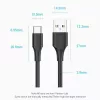 Vention kábel USB 2.0 A samec na C samec 3A 0,25 m čierny
