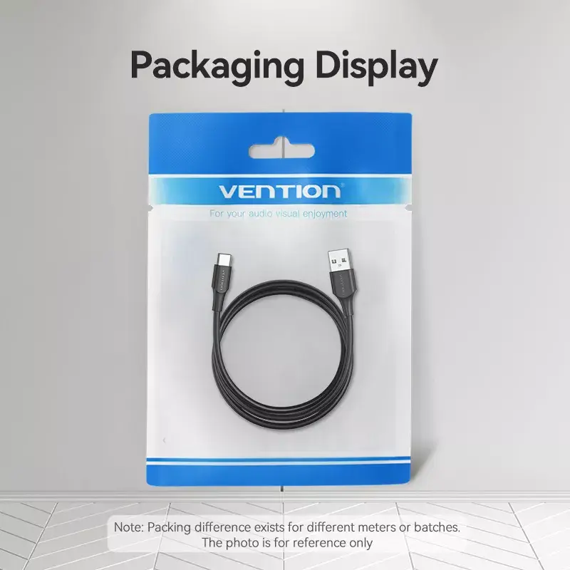 Vention USB 2.0 A samec na C samec 3A kábel 0.5M čierny