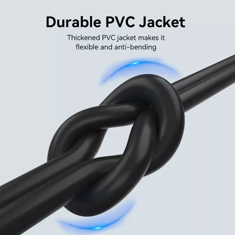 Vention USB 2.0 A samec na C samec 3A kábel 0.5M čierny