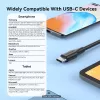 Vention USB 2.0 A samec na C samec 3A kábel 0.5M čierny