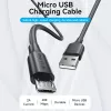 Vention USB 2.0 A konektor samec na Micro-B konektor samec 2A kábel 1M čierny