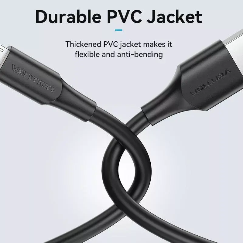 Vention USB 2.0 A konektor samec na Micro-B konektor samec 2A kábel 2M čierny