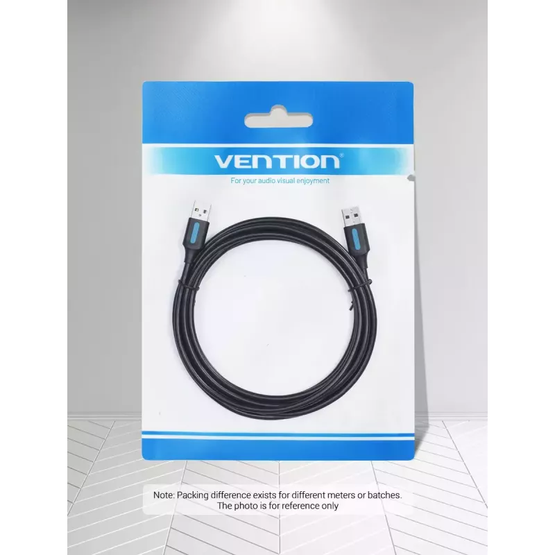 Vention CONBD kábel USB 3.0, USB-A samec – USB-A samec, 0,5 m, PVC, čierny