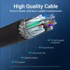 Vention CONBD kábel USB 3.0, USB-A samec – USB-A samec, 0,5 m, PVC, čierny