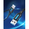 Vention CONBD kábel USB 3.0, USB-A samec – USB-A samec, 0,5 m, PVC, čierny