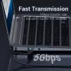 Vention CONBD kábel USB 3.0, USB-A samec – USB-A samec, 0,5 m, PVC, čierny