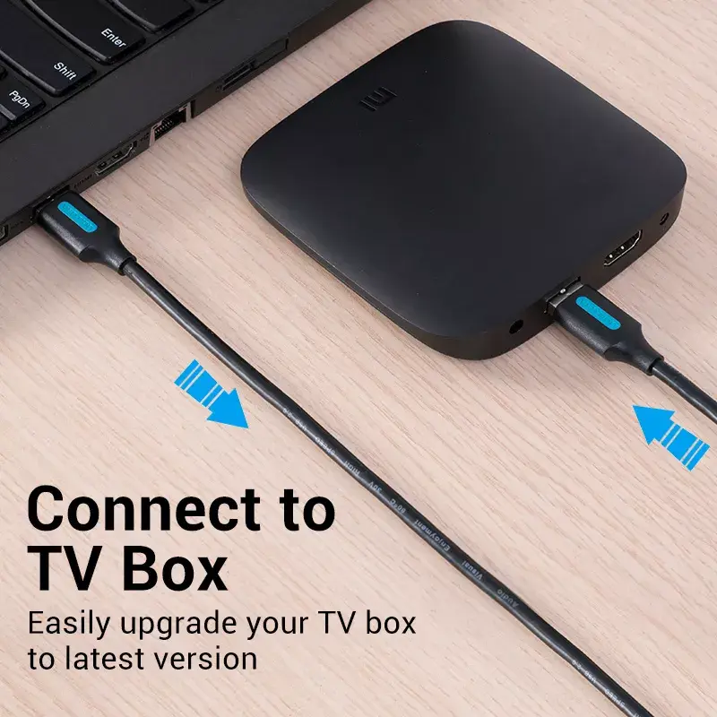 Vention CONBD kábel USB 3.0, USB-A samec – USB-A samec, 0,5 m, PVC, čierny