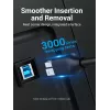 Vention COOBI tlačiarenský kábel USB 3.0, USB-A samec na USB-B samec, 3 m, 5 Gbps, čierny